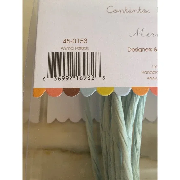 NEW Meri Meri Animal On Parade Circus Elephant Party Bag Set of 8 - Picture 4 of 5